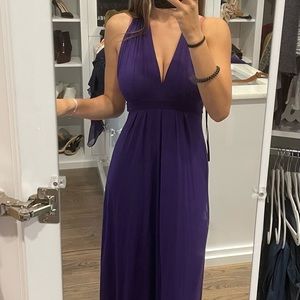 Purple maxi dress